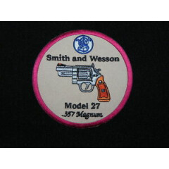 SMITH AND WESSON MODEL 27 CLOTH SEW ON PATCH FREE SHIPPING