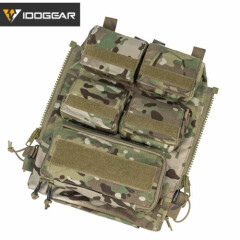 IDOGEAR Tactical Pouch Bag Zip On Panel W/ Mag Pouch for Tactical Vest Paintball