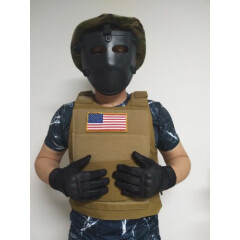 Bulletproof Face Shield Aramid Core Lvl IIIA Self Defense Ballistic Visor Mask 