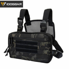 IDOGEAR Chest Rig Tatcical Bag Chest Recon Bag MOLLE Shoulder Bag 500D Nylon 