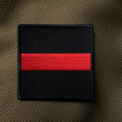 Thin Red Line Square Patch