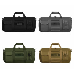 Tactical Military Travel Gym Round MOLLE Sports Shooting Gear Duffel Bag USAFLAG