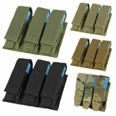 Condor MA52 MOLLE Tactical Triple Pistol Magazine Mag Holster Sheath Pouch