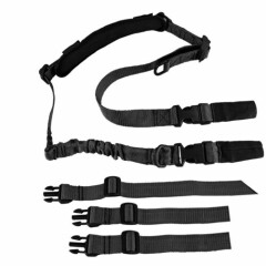 Tactical 2 Point Rifle Gun Sling Hook Strap Quick Detach with Shoulder Pad