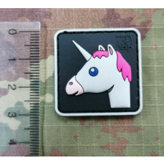 Airsoft Morale Patch Unicorn Rubber (JTG) hook & loop