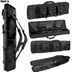 36" 37" 47"42"46" Tactical Double Single Rifle Gun Case Soft Padded Bag Backpack