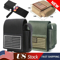 Men Tactical Cigarette Pouch Molle EDC Small Bag Battery Lighter Case Waist Pack