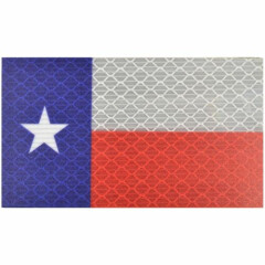 Reflective Texas State Flag - 2x3.5 Patch