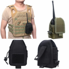 Outdoor Tactical Sports Molle Radio Walkie Talkie Holder Small Bag Pouch Pocket