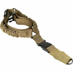 Heavy Duty Single 1 One Point Bungee Nylon Web Tactical Rifle Sling - NEW