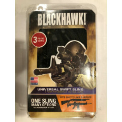 Blackhawk Universal 3-Point Swift Sling 1.25" Nylon Webbing Black 70GS17BK