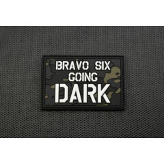 Bravo Six Going Dark PVC Morale Patch GITD Multicam Call Of Duty Modern Warfare
