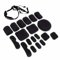 Tactical Helmet Retention System + Protective Foam Cushion Pad Set Stickers