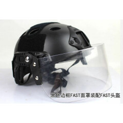 Tactical Face Shield Lens Mask Goggles For Mich FAST Helmet Paintball Airsoft