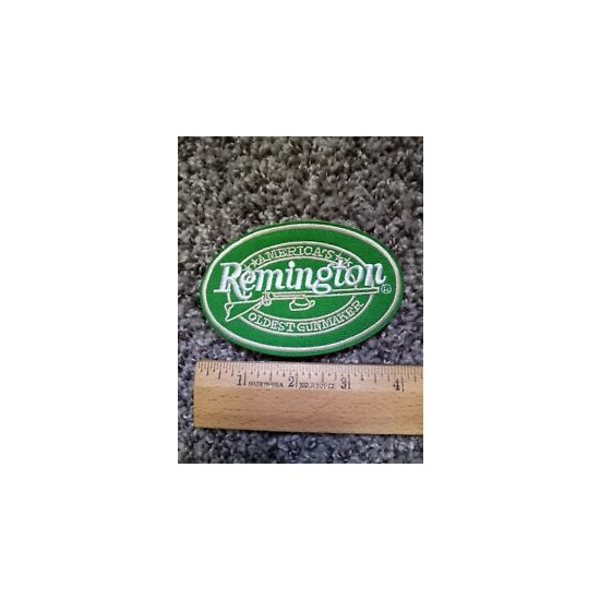 Remington Firearms America's Oldest Gunmaker Embroidered Iron-On PATCH 4' oval {1}
