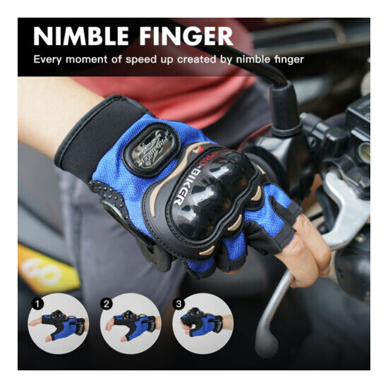 Outdoor Sports Gloves Half-finger Hard Knuckle Riding Tactical Motorcycle Gloves {5}