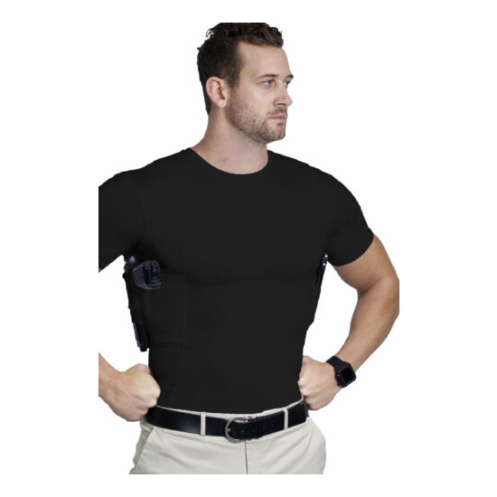 AC UNDERCOVER Concealed Carry Crew Neck TShirt Black / White Ref. 511 (2-PacK) {3}