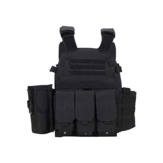 4pcs Tactical Vest Military Mag Holder Molle PC Airsoft Combat Assault Gear Sets {14}