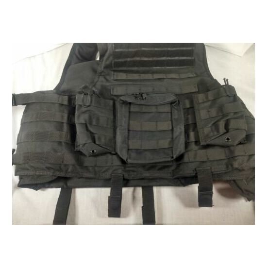  NEW GZ XINXING Black Tactical Airsoft Paintball Vest Black NWT XL/L {1}