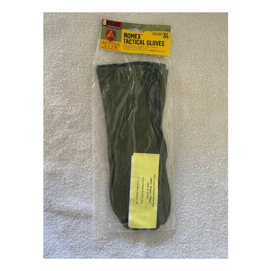 BRIGADE QUARTERMASTERS Nomex Tactical Gloves XL New Green Black Military Flyer {1}