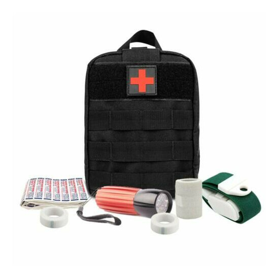 Tactical First Aid Kit Survival Molle Pouche Rip-Away EMT Medical Pouch Bag US {9}