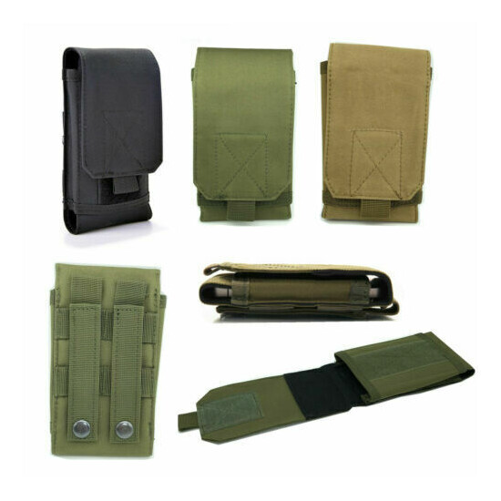 Tactical Army Military Molle Pouch Cell Phone Case Waist Pack Belt Bag 6" Pocket {2}