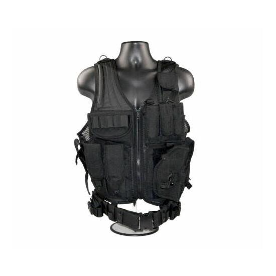 Tactical Hunting Shooting Vest Handgun Holster, Molle, Pouches, Choice of Colors {1}