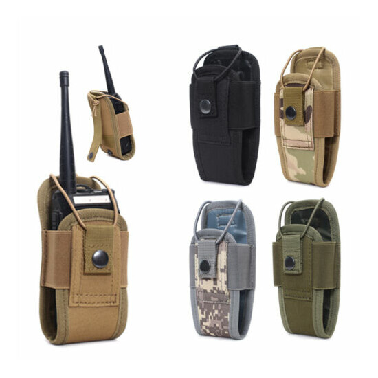 Tactical Sports Molle Radio Walkie Talkie Holder Bag Magazine Mag Pouch Pocket {1}