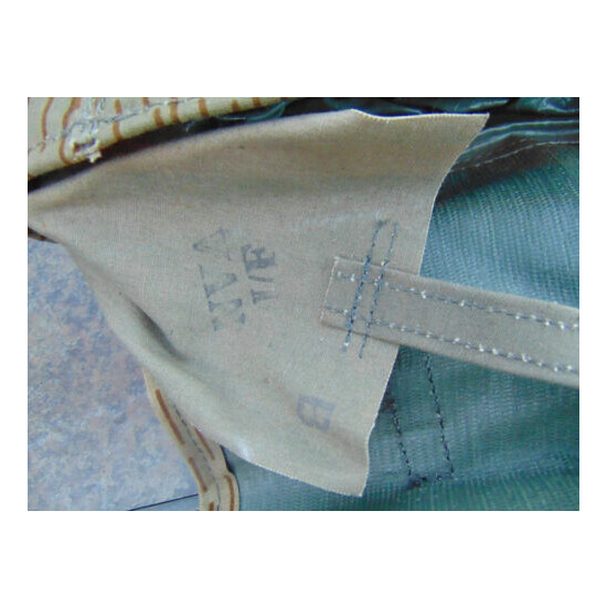 East German NVA Rain Camo backpack w/ Y Strap suspenders in ex. cond., free ship {5}