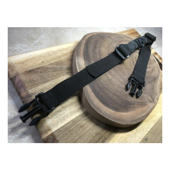 Tactical Chest Rig Bungee Strap, Black. {6}