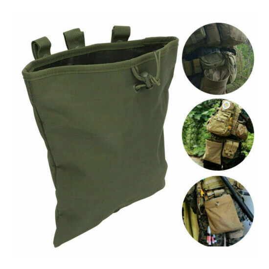 Outdoor Tactical Military Hunting Molle Magazine Ammo Dump Drop Pouch Bag {1}