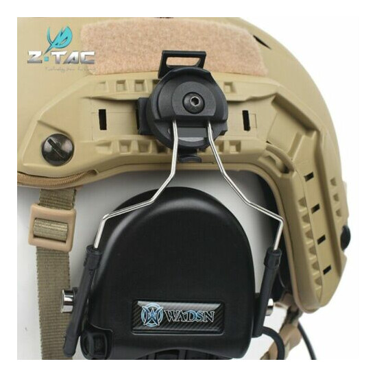 Tactical Military Helmet Headset Rail Adapter w/ Picatinny Rail For FAST Helmet {3}