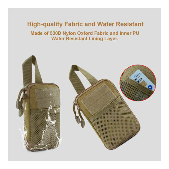 Tactical MOLLE EDC Gear Organizer Pouch Outdoor Waist Pack Phone Utility Pouch {6}