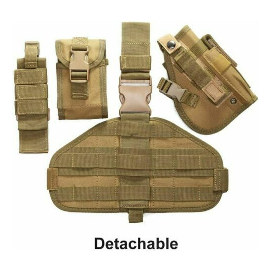 Outdoor Adjustable Hunting Molle Tactical Pistol Gun Holster Bullet Pouch Holder {49}