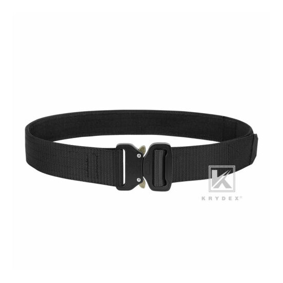 KRYDEX 1.5inch Tactical Belt Rigger Duty Belt Quick Release Double Layers Nylon {2}