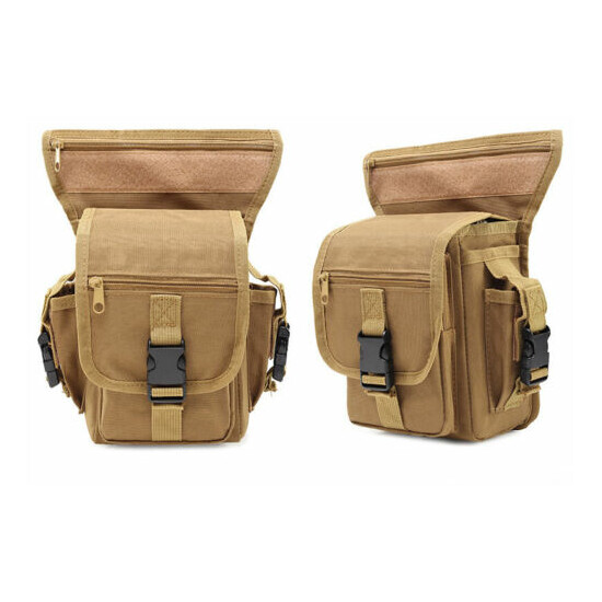 Waterproof Fanny Pack Tactical Military Drop Leg Bag Hip Belt Waist Pack Hiking {14}