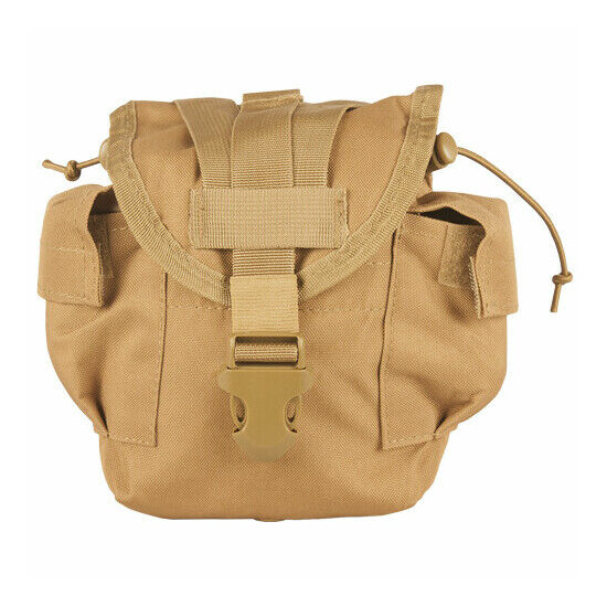 NEW Military Style Tactical Survival MOLLE 1 qt Canteen Cover Pouch COYOTE TAN {1}