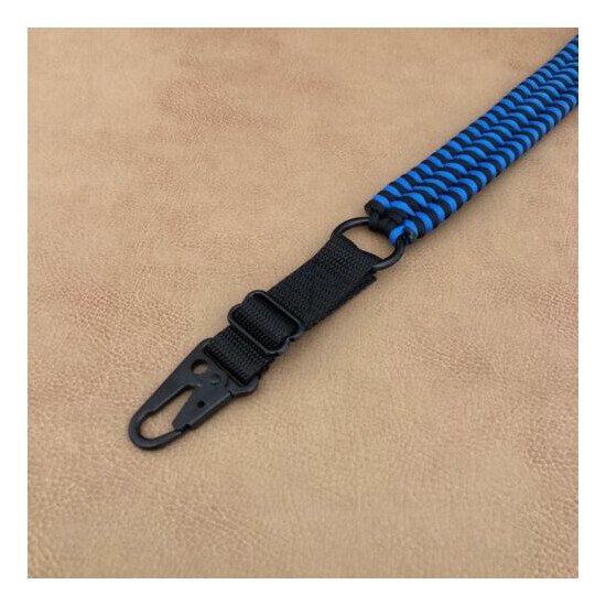 Tactical Single/Two Point HK Clip Handmade Paracord Gun Rifle Sling Quick Adjust {3}