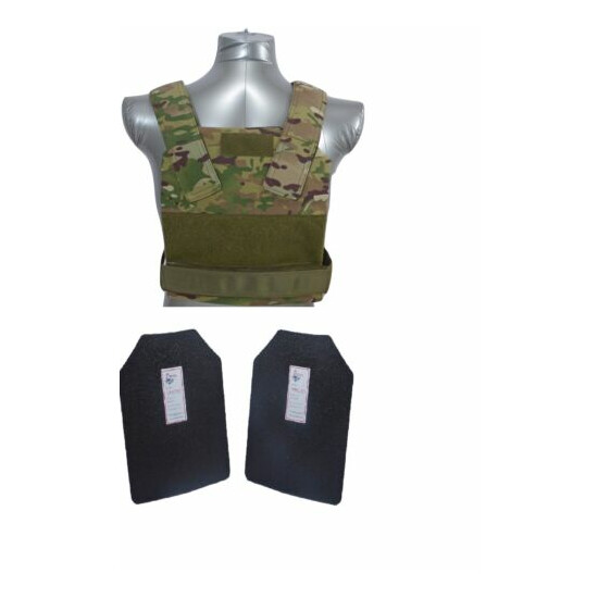 Tactical Scorpion Level III+ / AR500 Body Armor Plates Bobcat Concealment Vest {25}