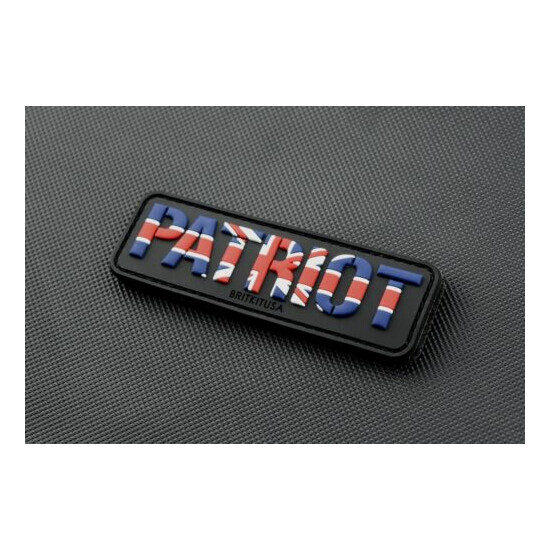 British Patriot 3D PVC Rubber Uniform Patch Union Jack Bulldog Spirit Britain {2}