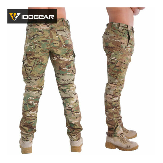 IDOGEAR Field Tactical Pants CP Hunting Trousers Airsoft Combat Camo MultiCam  {3}
