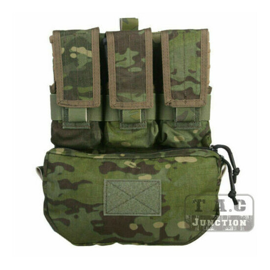 Emerson MOLLE Tactical Assault Pack Bag Plate Carrier Back Panel w/ Mag Pouches {16}
