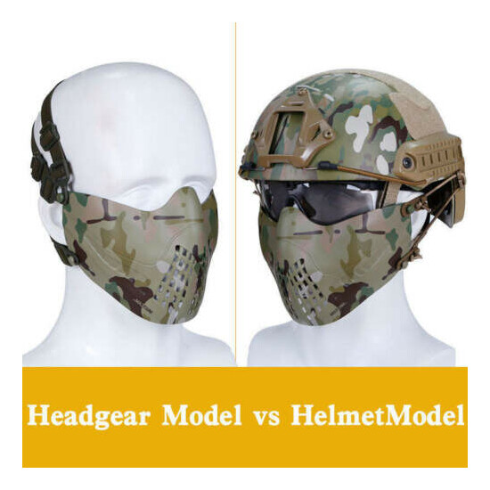 WoSporT Tactical Protective Mask Dual-Mode Headband System M07 Navigator Mask {2}