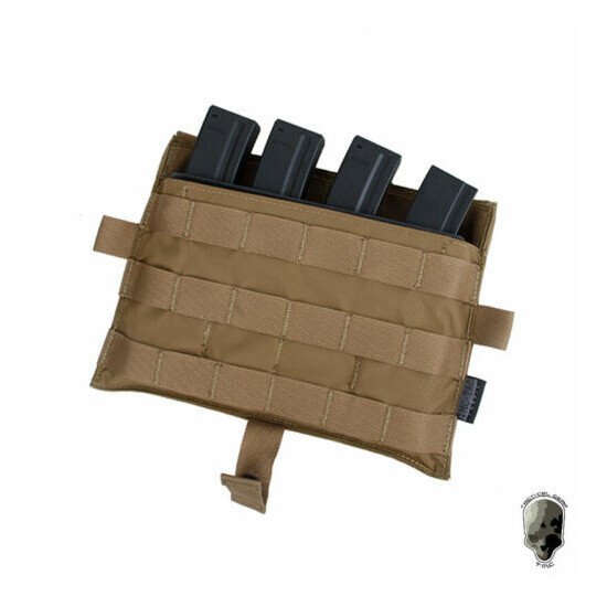 TMC Tactical MOLLE Mag Pouch Panel Mag Carrier w/ Kydex Insert for Tactical Vest {2}
