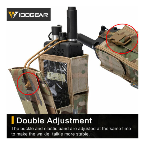 IDOGEAR Tactical Radio Pouch For PRC148/152 Walkie Talkie Holder MBITR MOLLE {4}