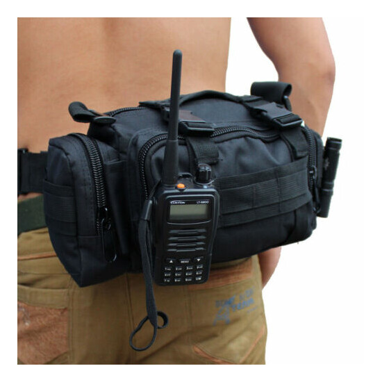Mens Tactical Workout Pouch Military Molle Waist Bag Duffle Bag Large Handbag {5}