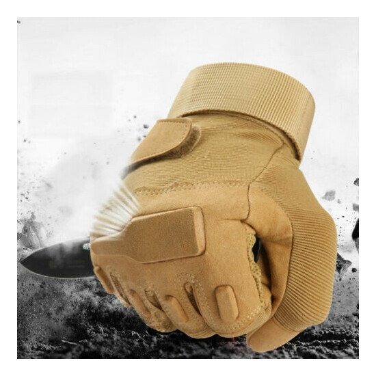 Tactical Full Finger Gloves Military Army Hunting Shooting Police Patrol Gloves {6}