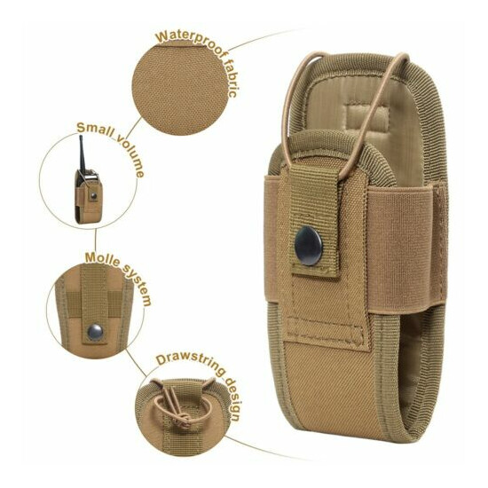 Tactical Sports Molle Radio Walkie Talkie Holder Bag Magazine Mag Pouch Pocket {7}