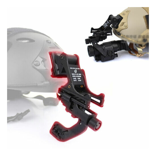 Nylon/Metal J Arm Bracket + Helmet Mount set For NVG Single Night Vision Goggles {1}
