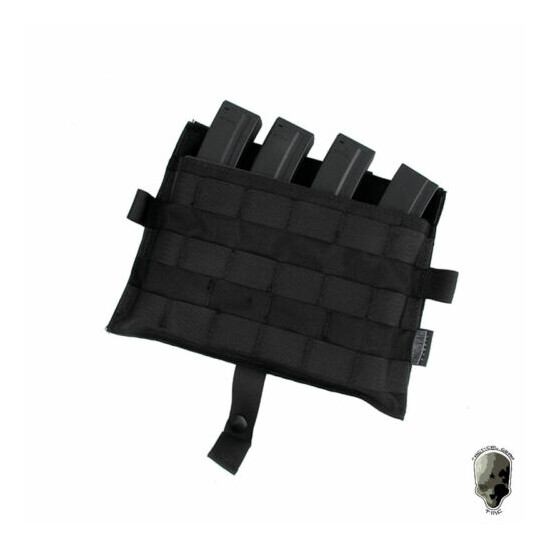 TMC Tactical MOLLE Mag Pouch Panel Mag Carrier w/ Kydex Insert for Tactical Vest {11}